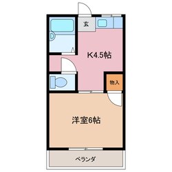 東松阪駅 徒歩35分 2階の物件間取画像